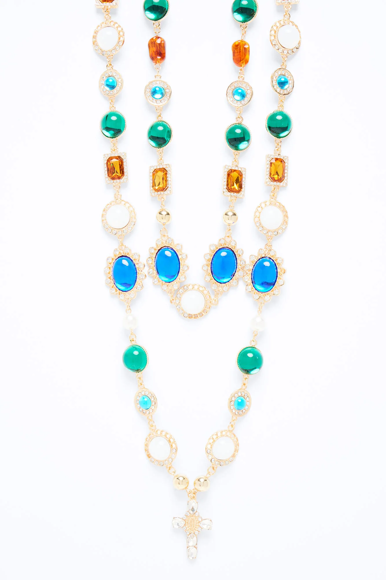 Wonders Of Beauty Layered Necklace - Gold/Multi - Image 3