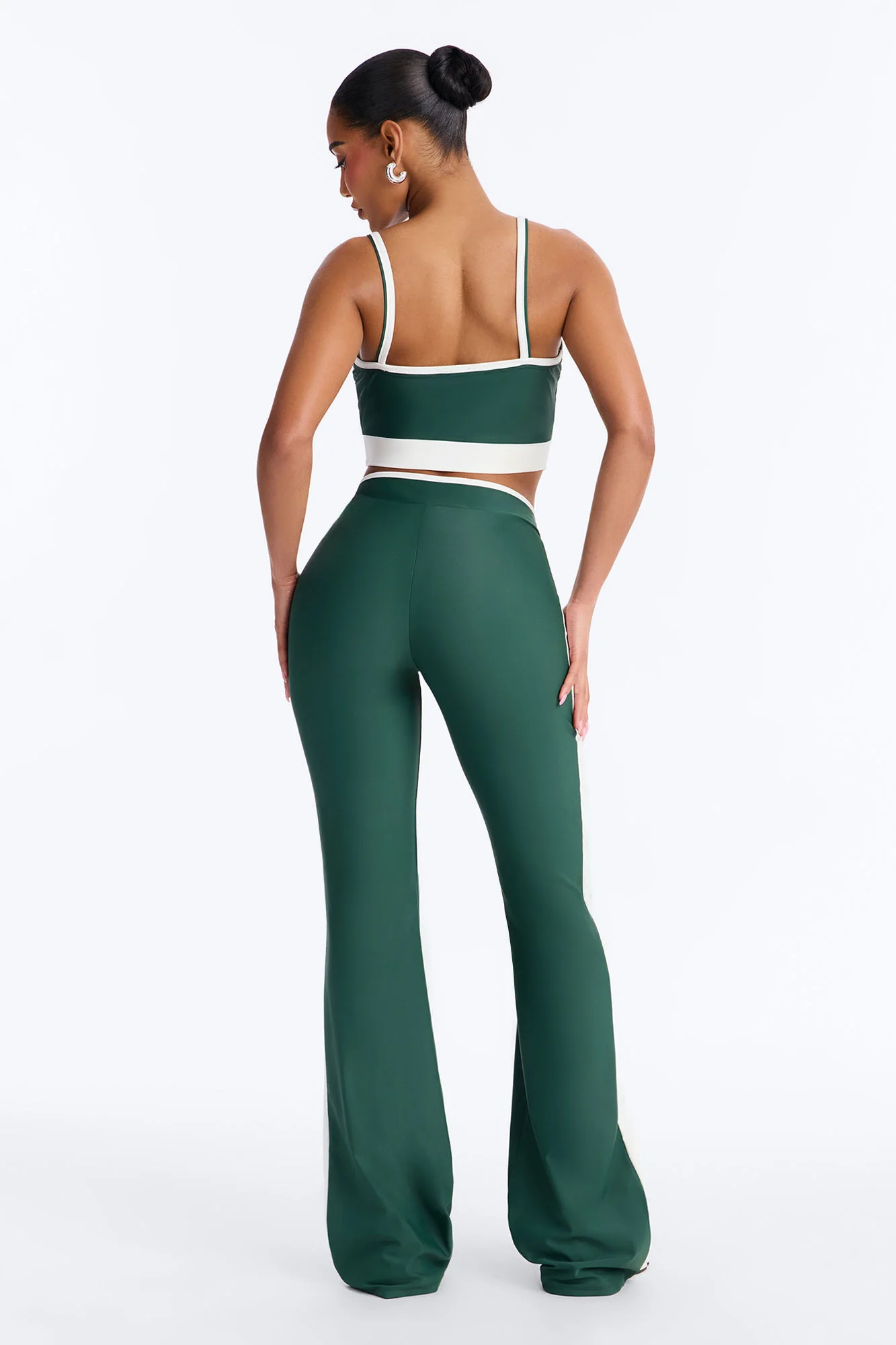 Workout Babe Flare Legging Set - Hunter - Image 4