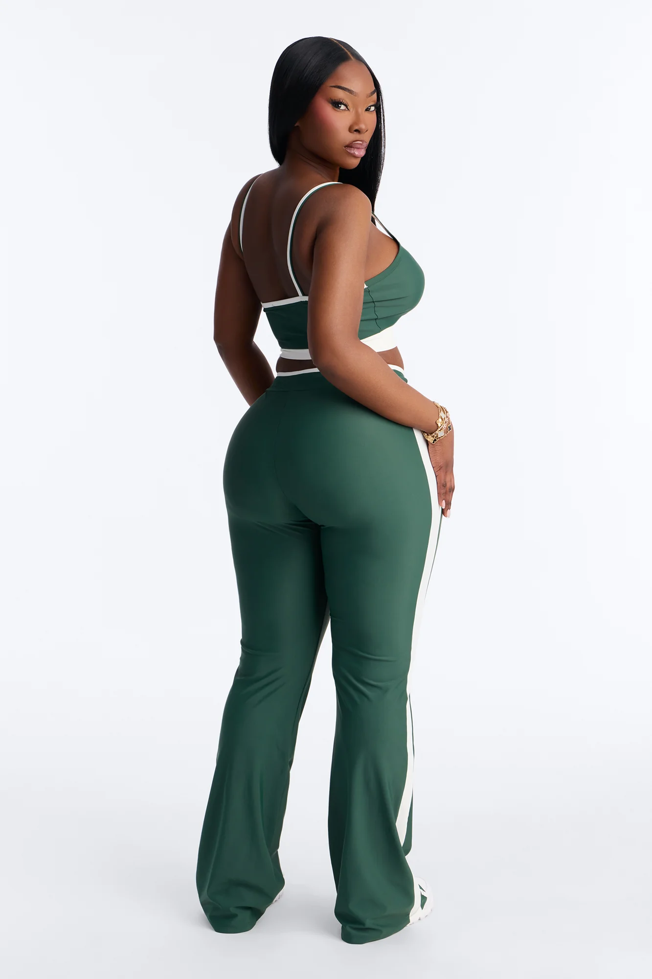 Workout Babe Flare Legging Set - Hunter - Image 8