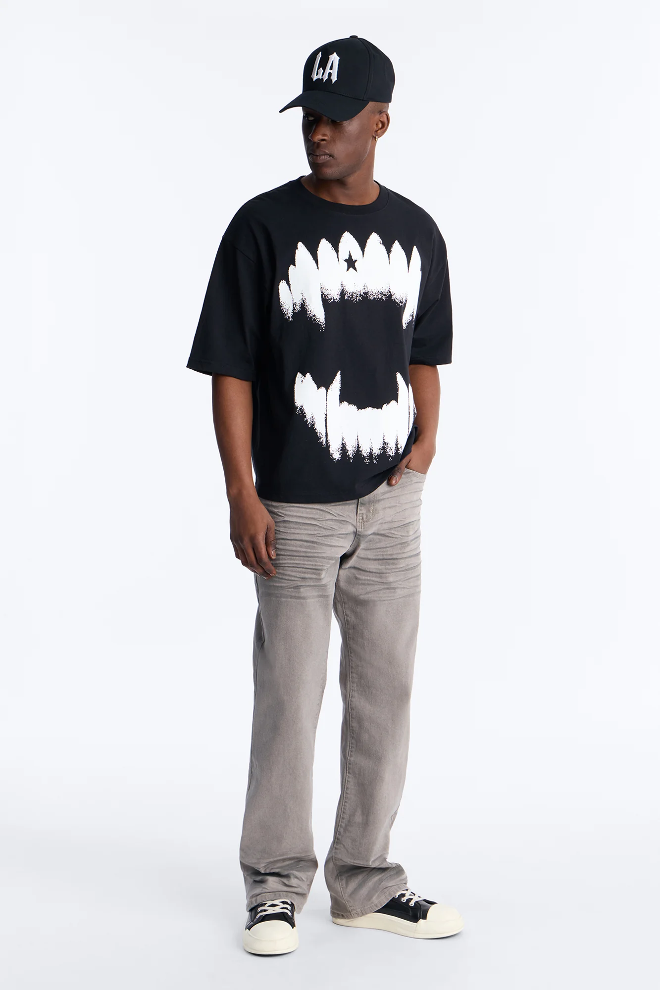 Worn In Stacked Slim Flare - Grey - Image 2