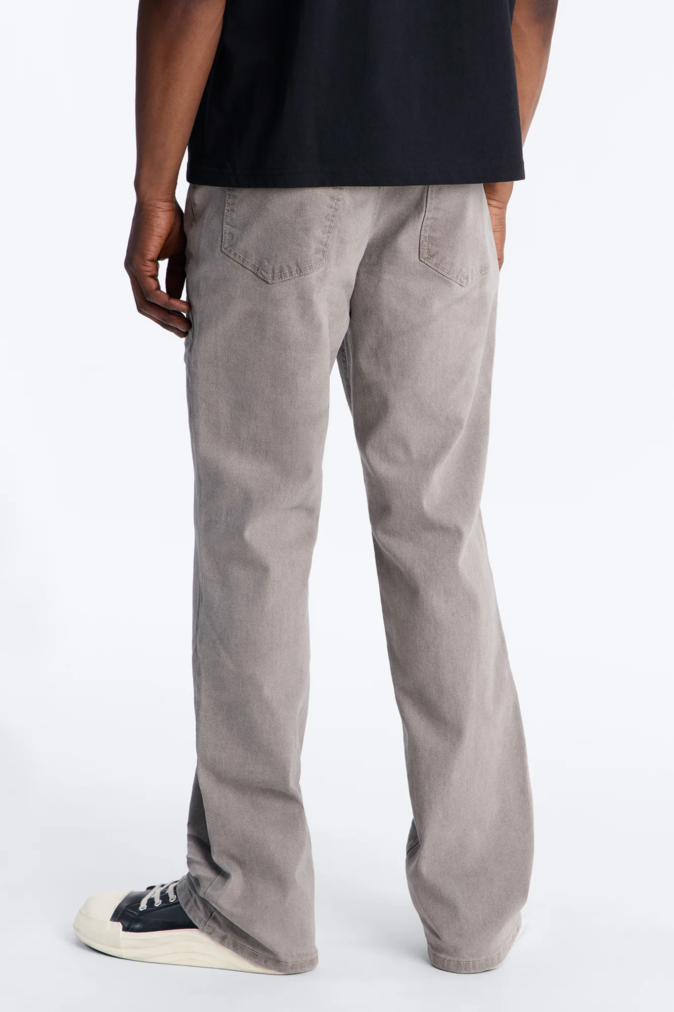 Worn In Stacked Slim Flare - Grey - Image 3