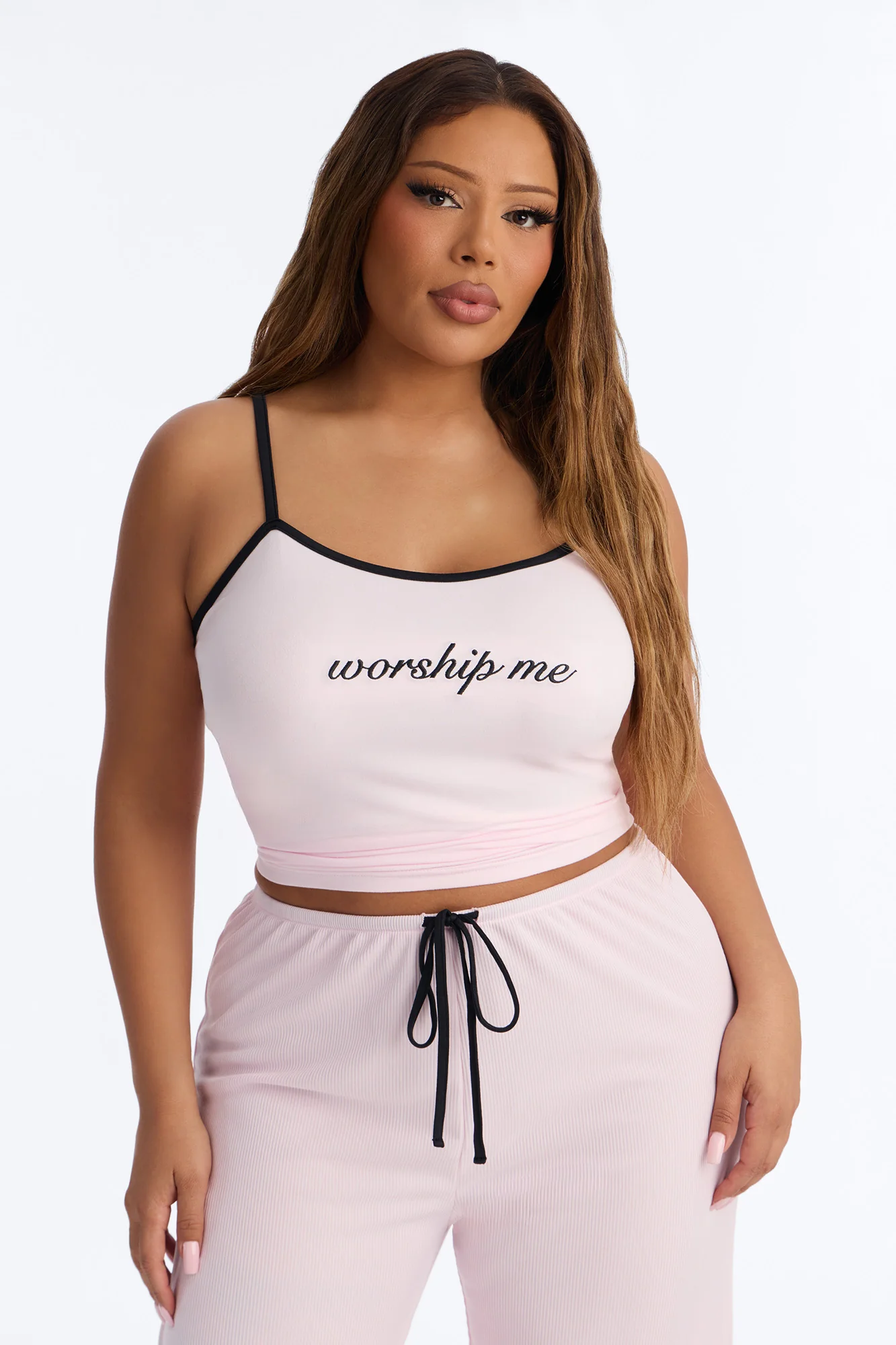 Worthy Of Worship PJ Pant Set - Pink/combo - Image 6