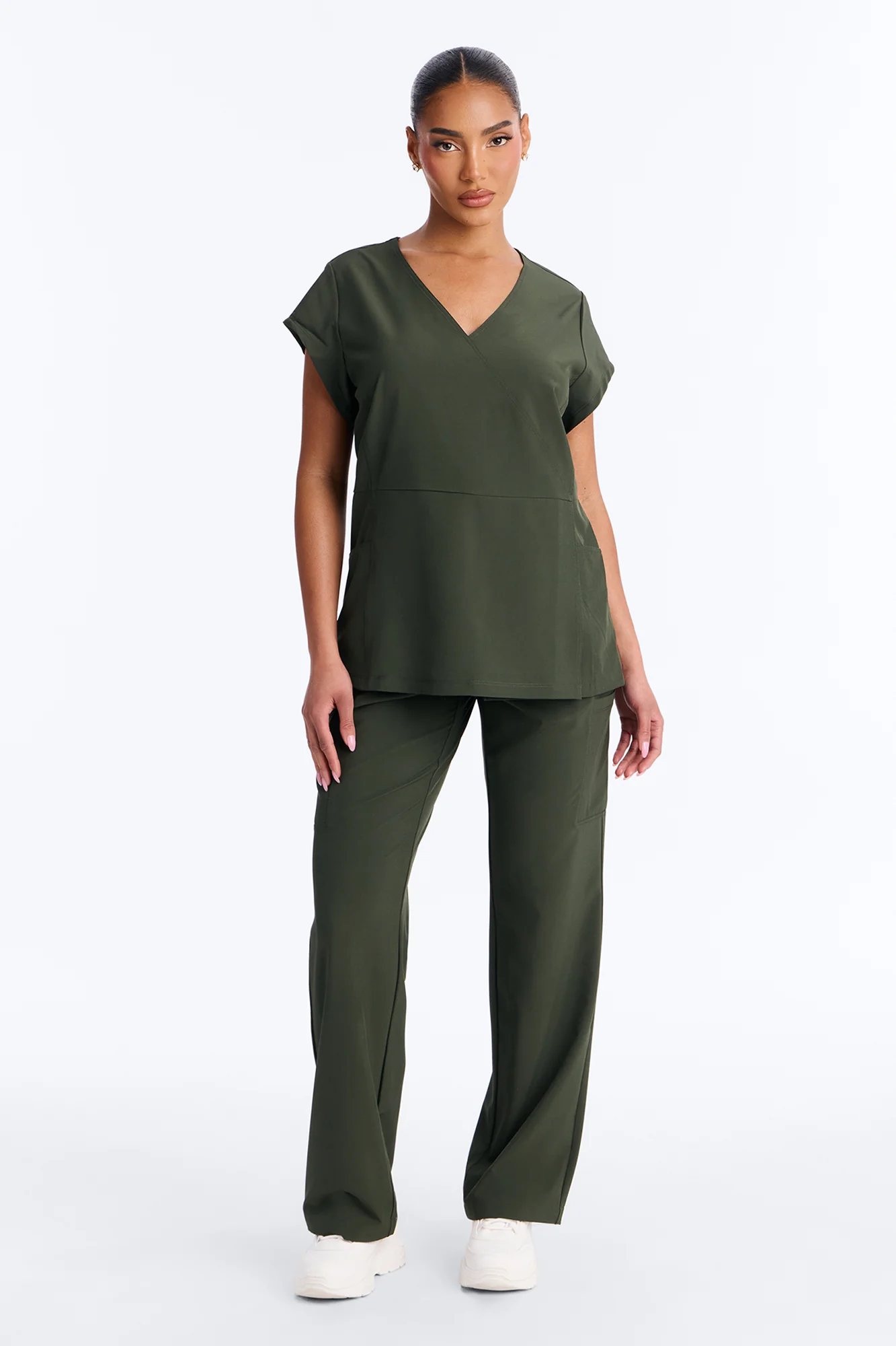 Wrap It Up Scrub Set - Olive