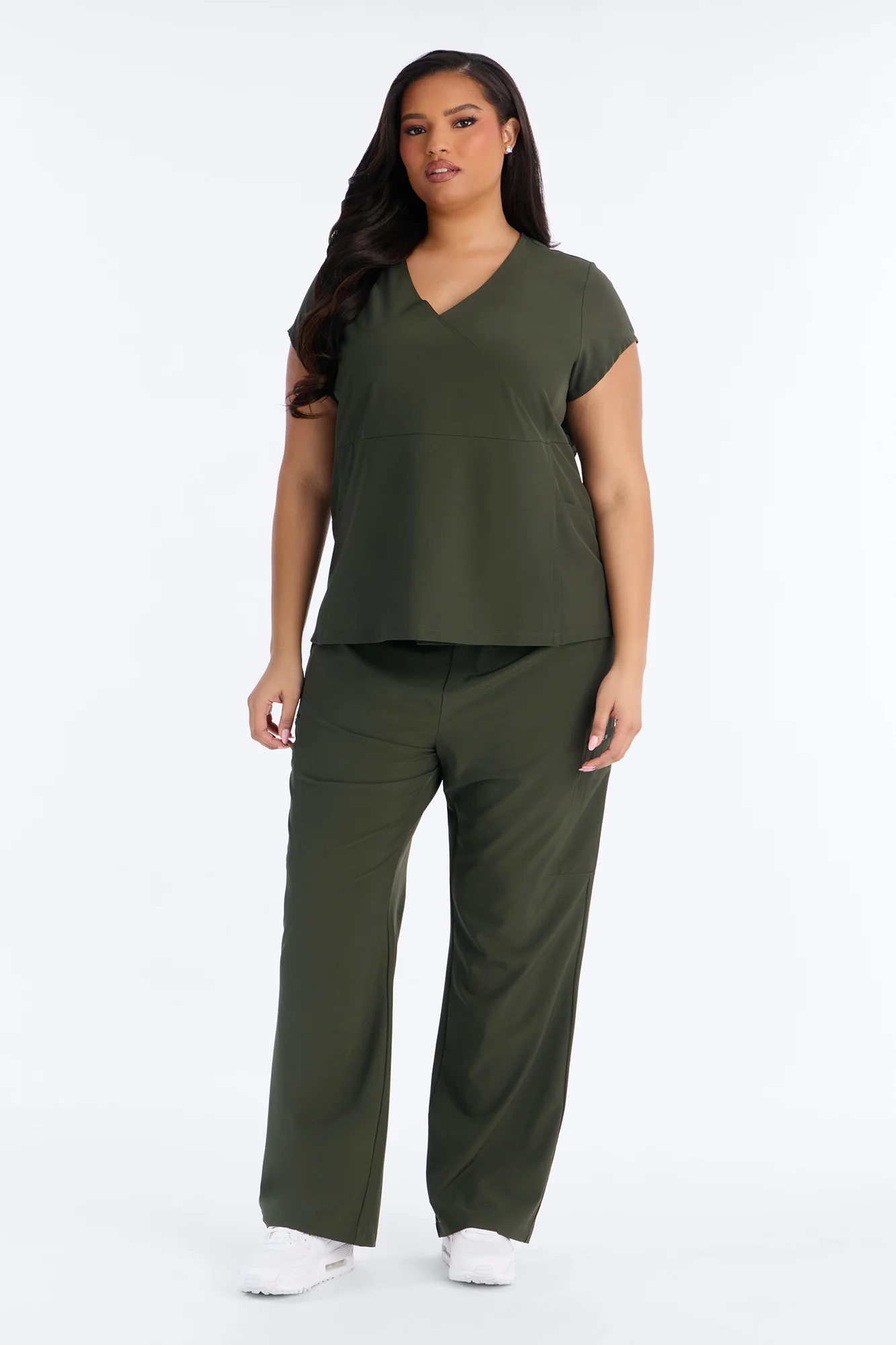Wrap It Up Scrub Set - Olive - Image 4