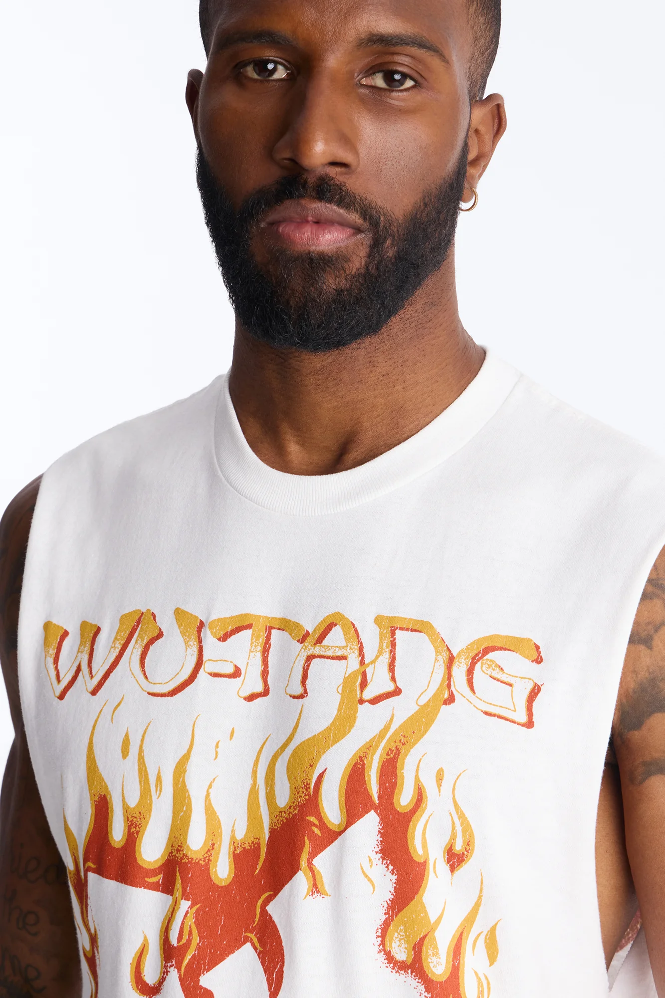 Wu Tang Protect Ya Neck Muscle Tank - White - Image 3