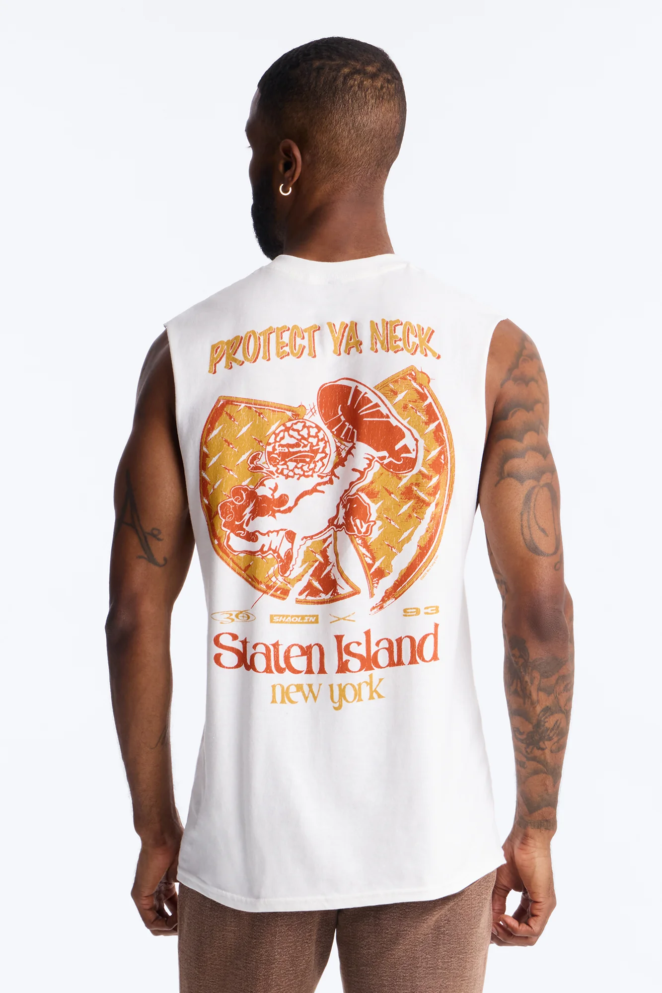 Wu Tang Protect Ya Neck Muscle Tank - White - Image 4