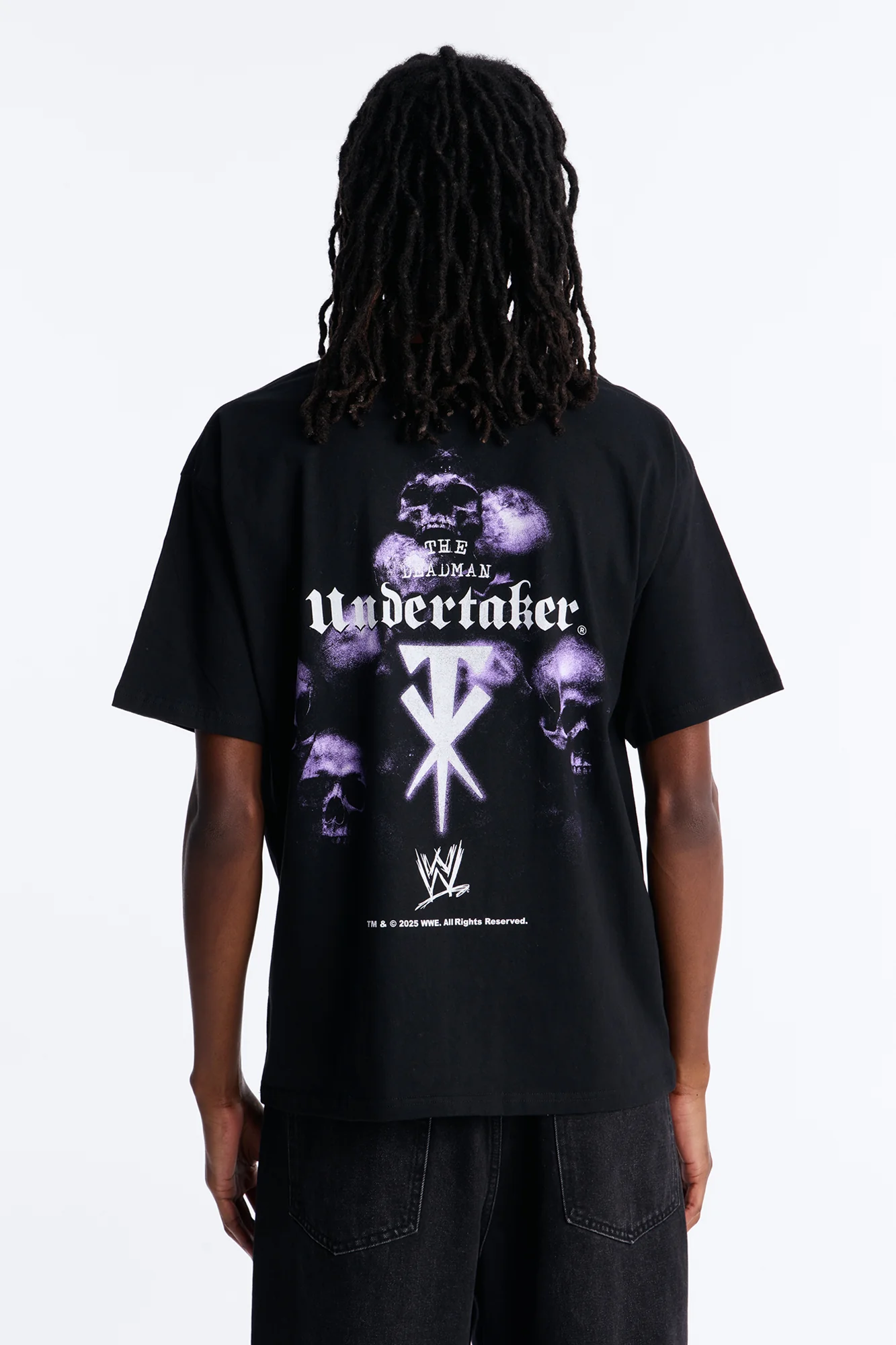 WWE Undertaker Heavy Weight Oversized Short Sleeve Tee - Black - Image 4