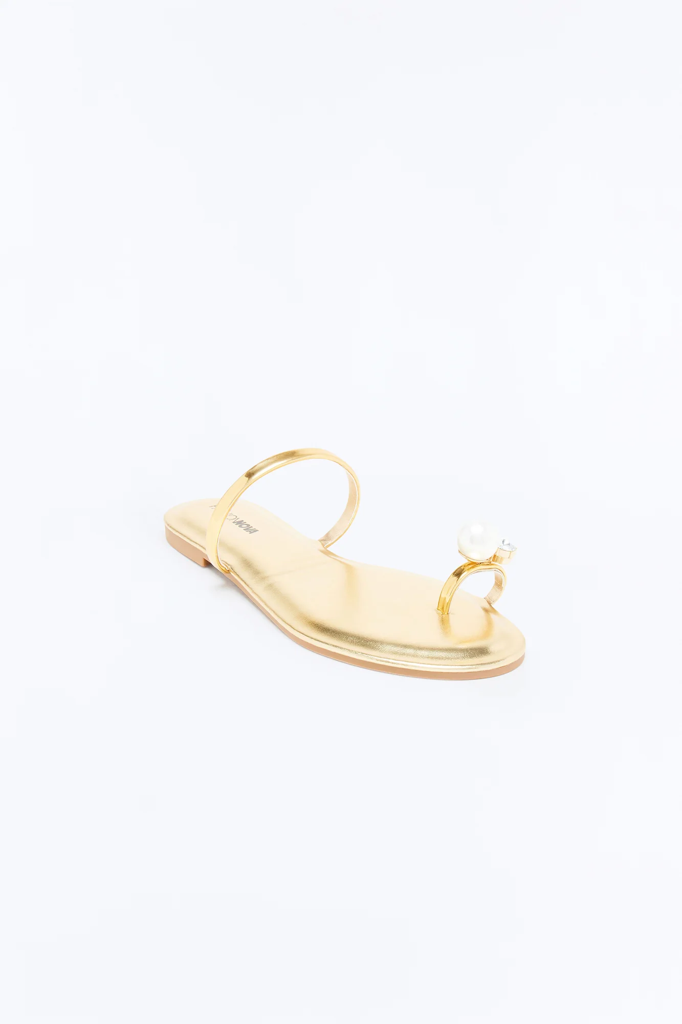 Xena Metallic Toe Ring Sandals - Gold - Image 2