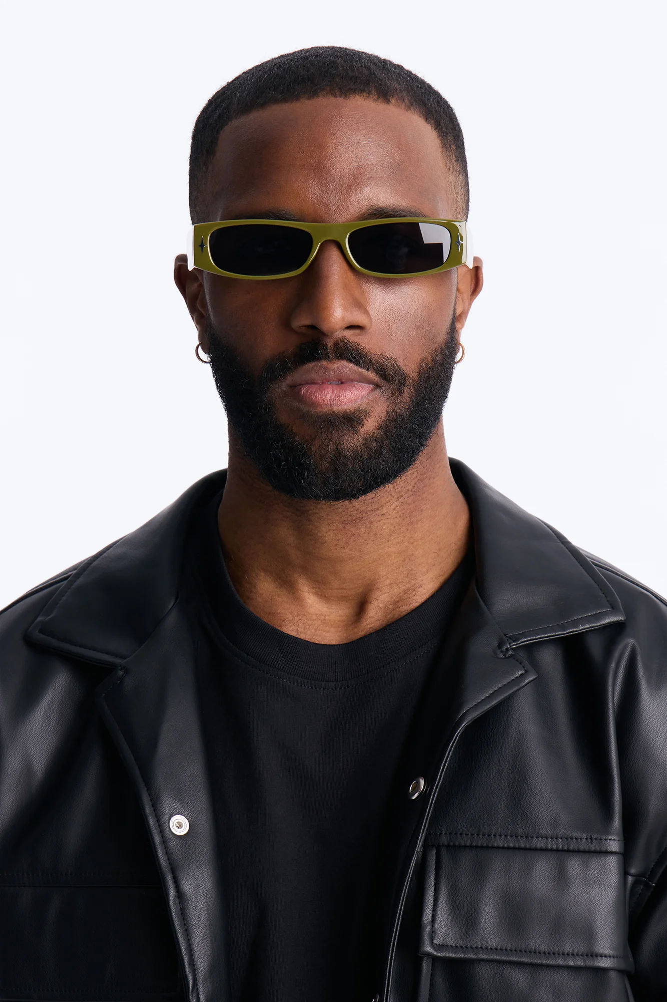 Y2K Starlight Rays Sunglasses - Green - Image 2