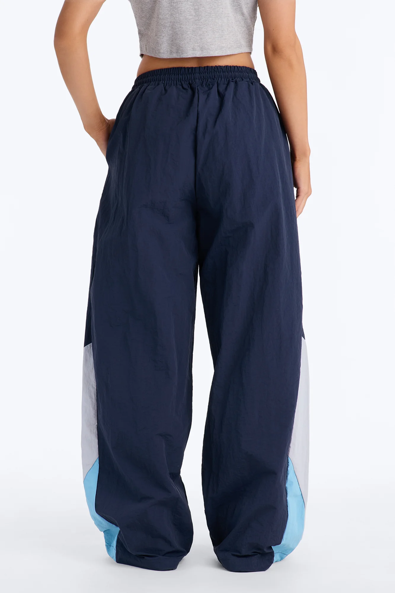 Yasmin Colorblock Windbreaker Jogger Pant 31″ - Navy/combo - Image 3