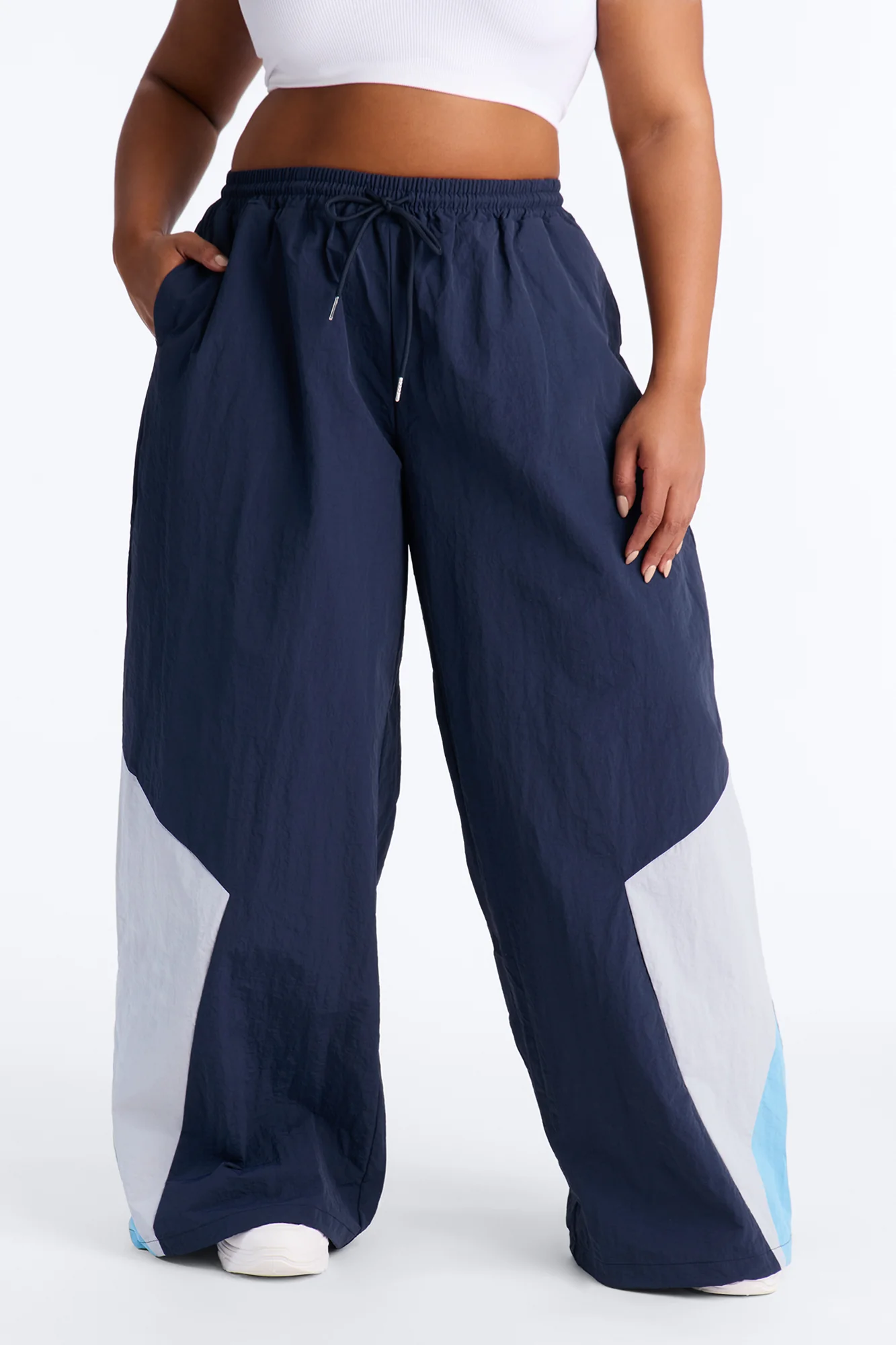 Yasmin Colorblock Windbreaker Jogger Pant 31″ - Navy/combo - Image 5