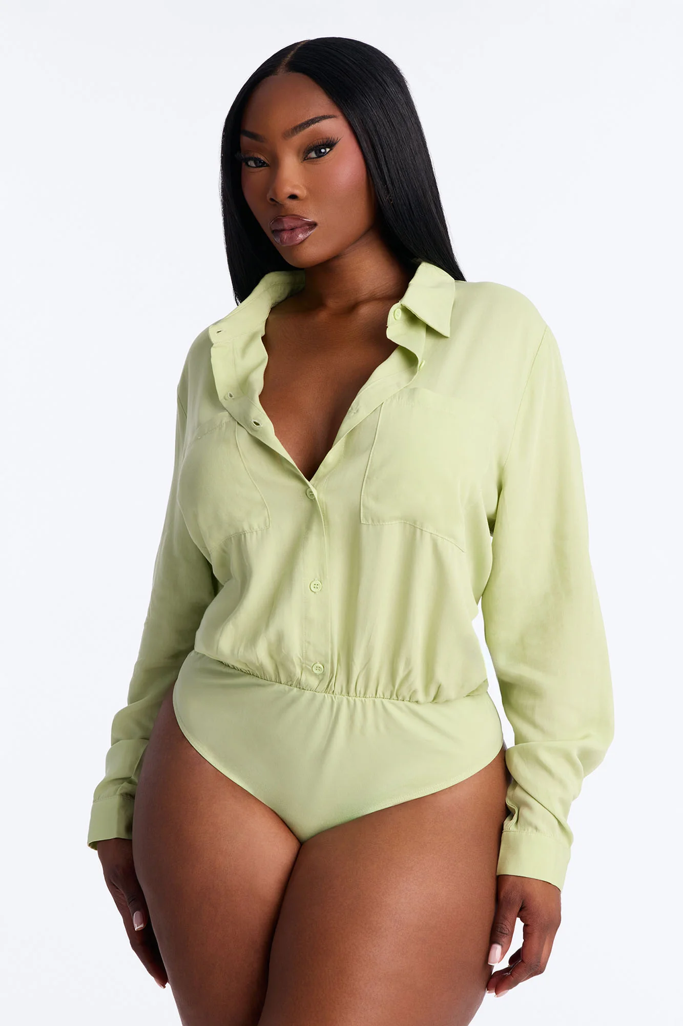 You Better Work Bodysuit - Sage - Image 5