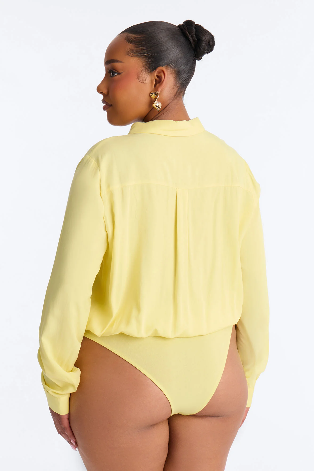 You Better Work Bodysuit - Yellow - Image 8