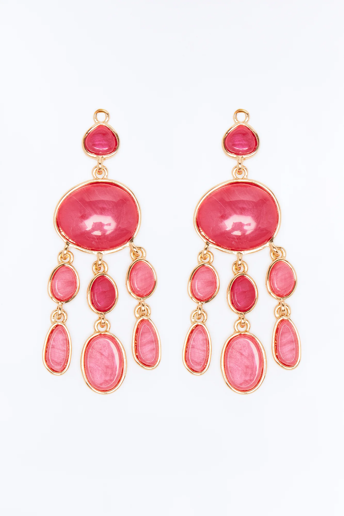 You Glow And Shine Drop Earrings - Pink - Image 3