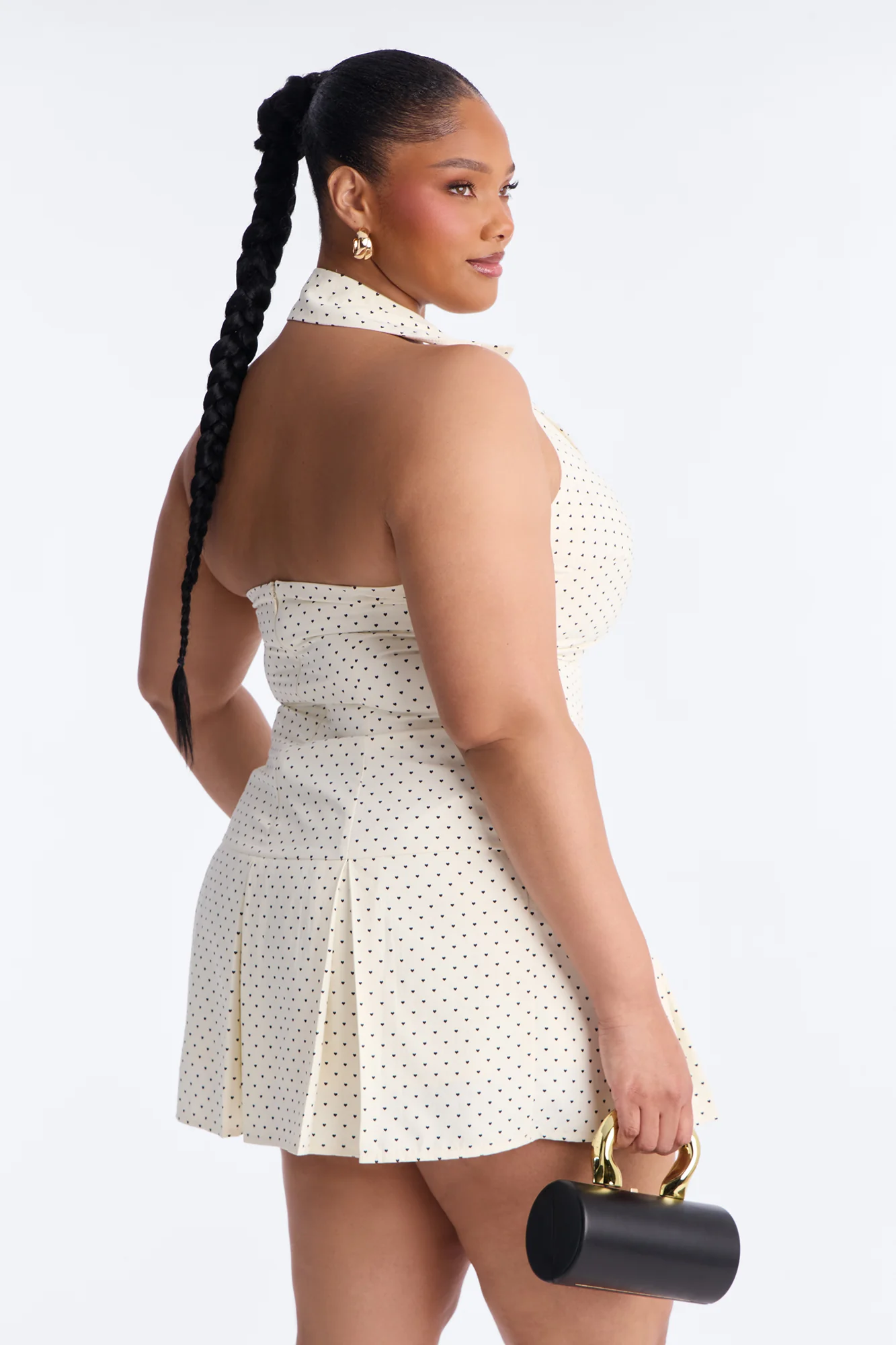 You Have My Heart Sleeveless Mini Dress - Off White - Image 9