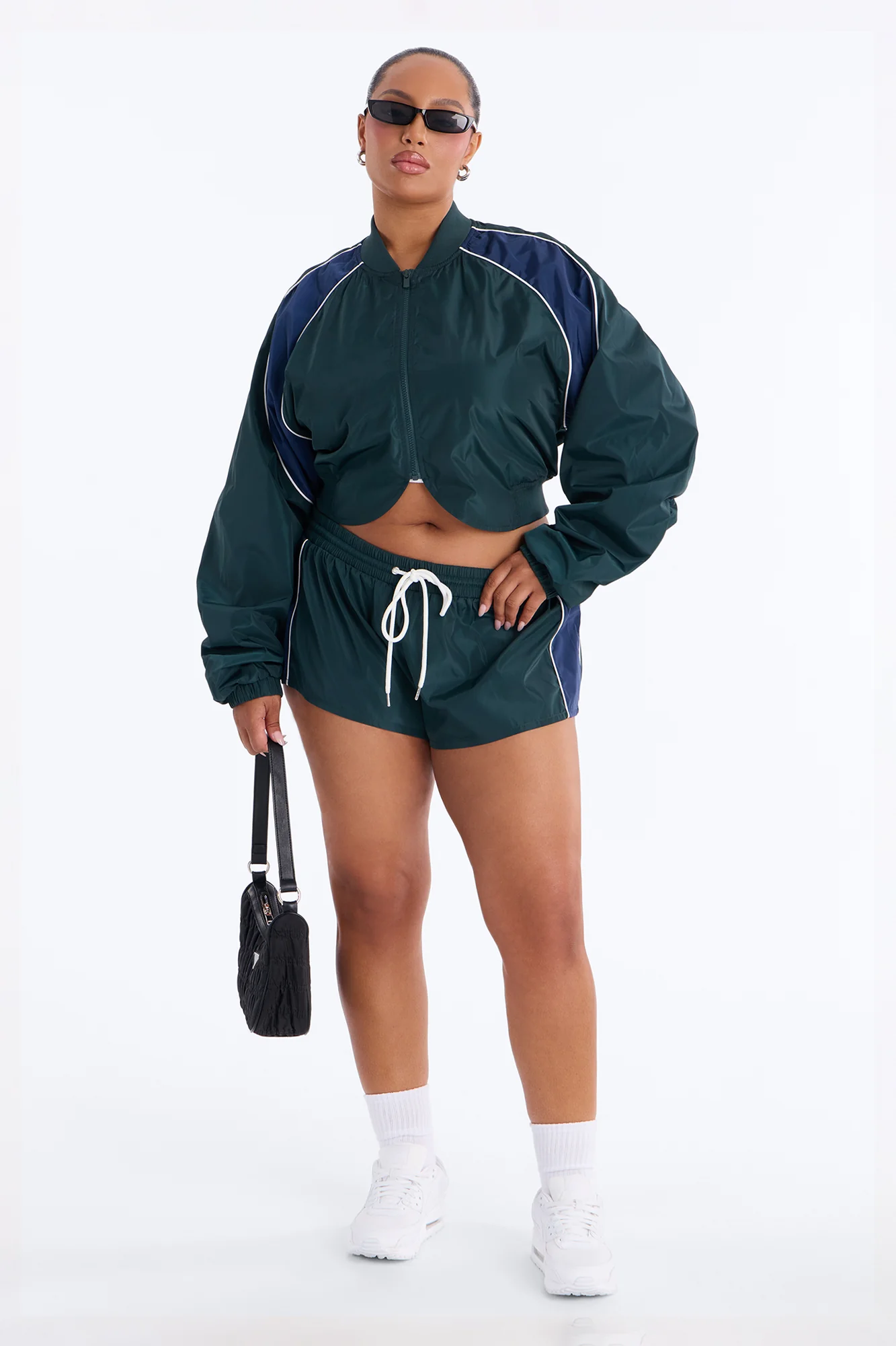 Your Best Shot Double Zip Windbreaker Jacket - Green/combo - Image 6