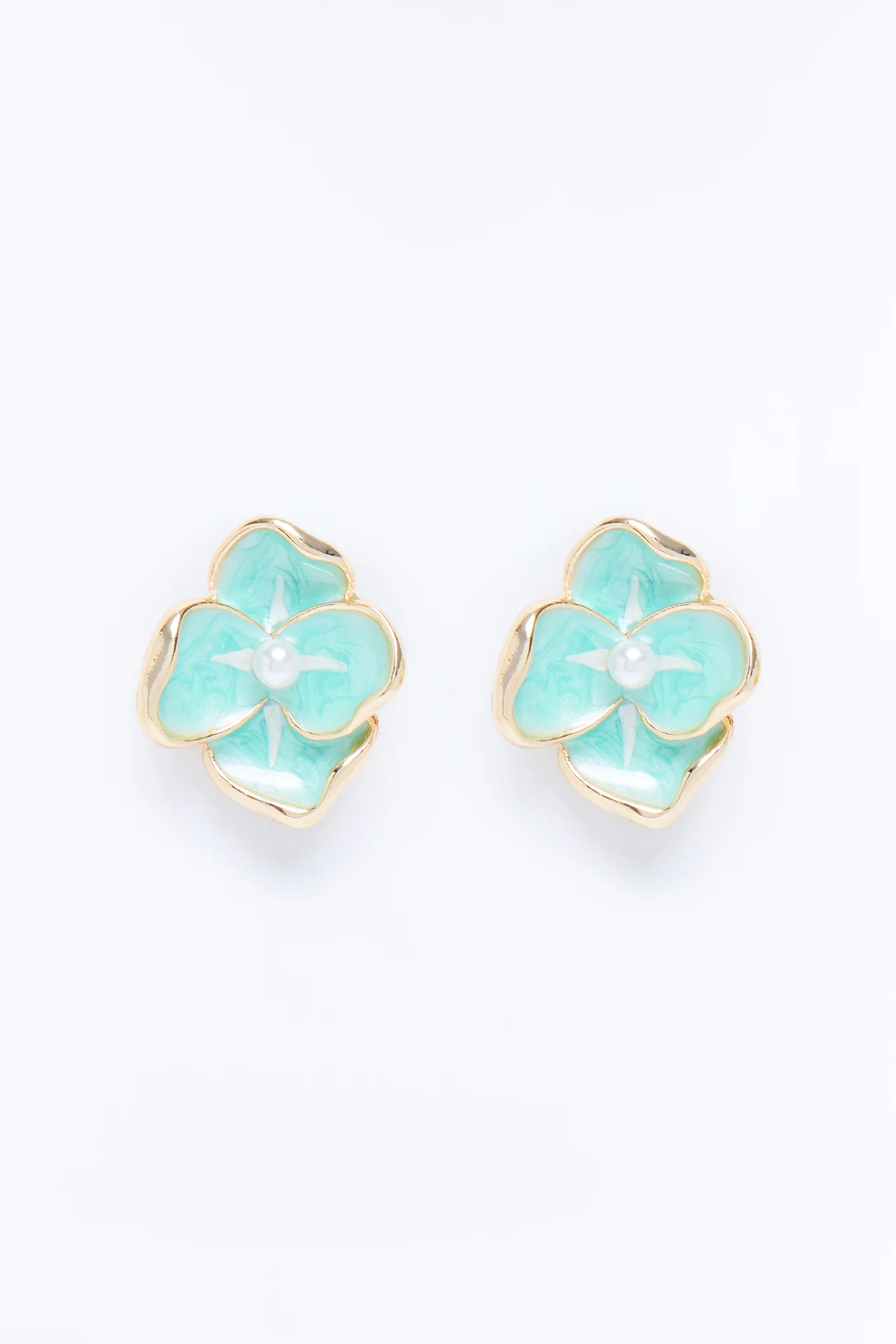 Your Darling Floral Earrings - Blue - Image 3