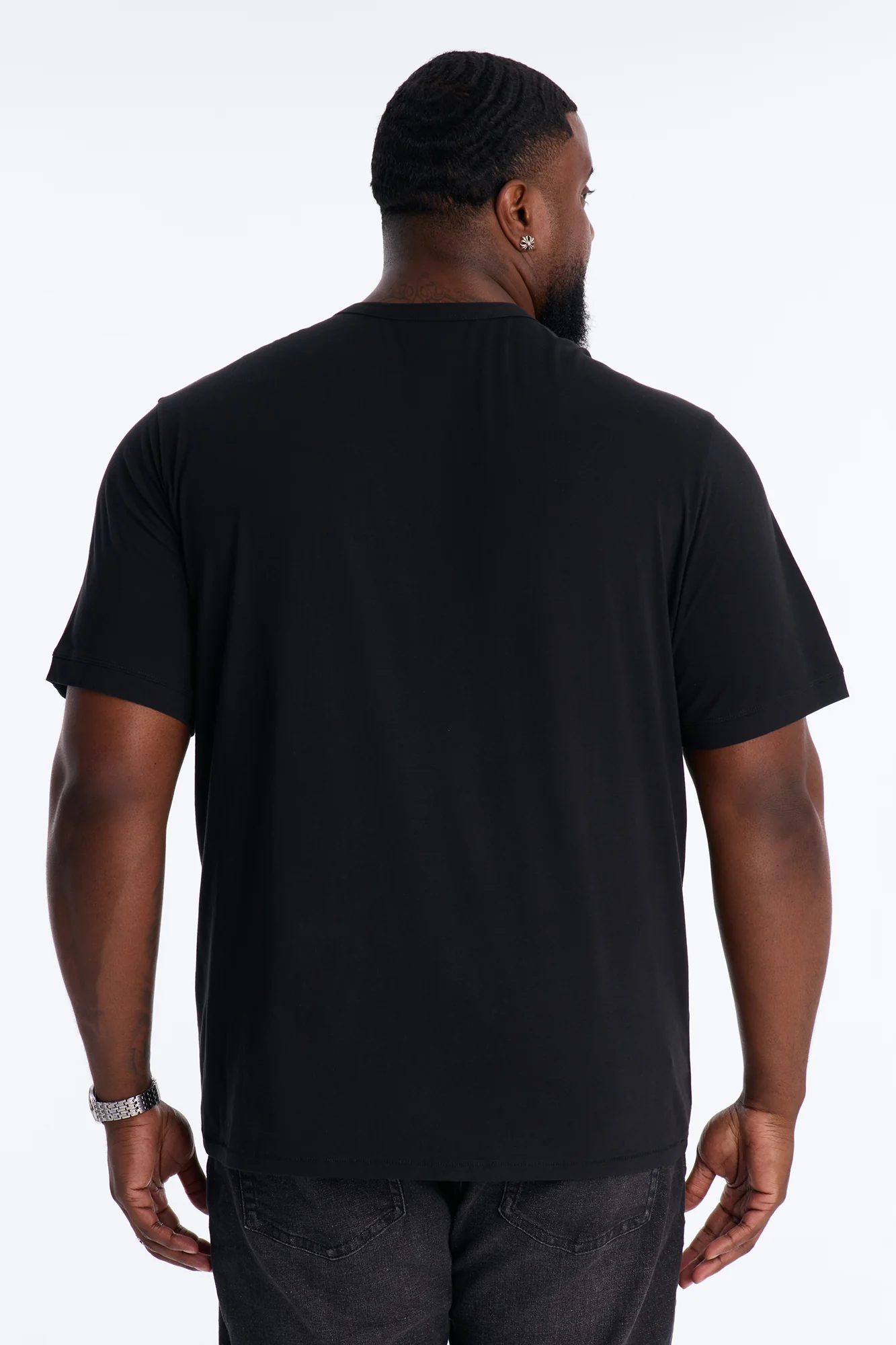 Your Everyday Classic Henley - Black - Image 9