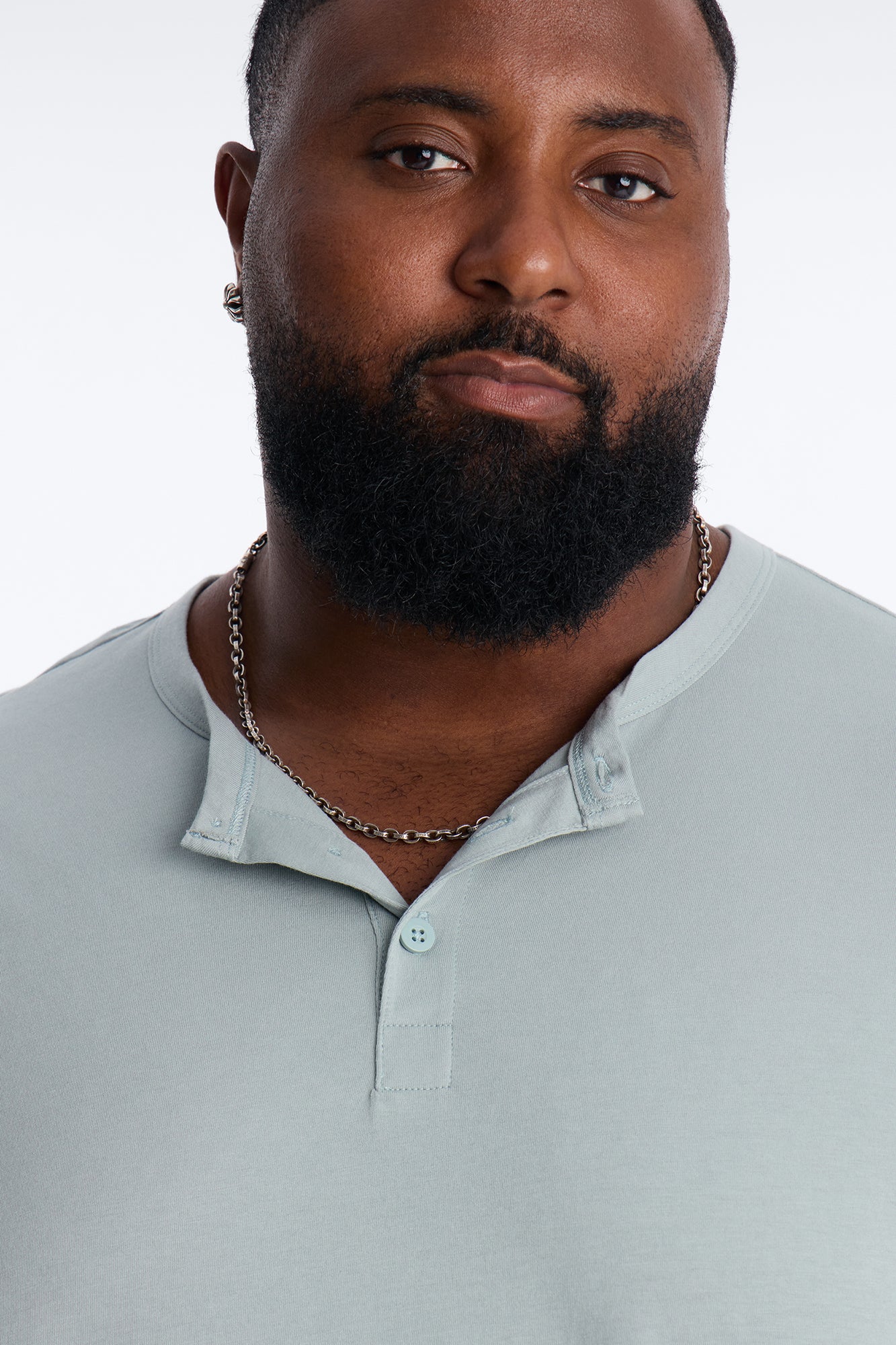 Your Everyday Classic Henley - Slate Blue - Image 7