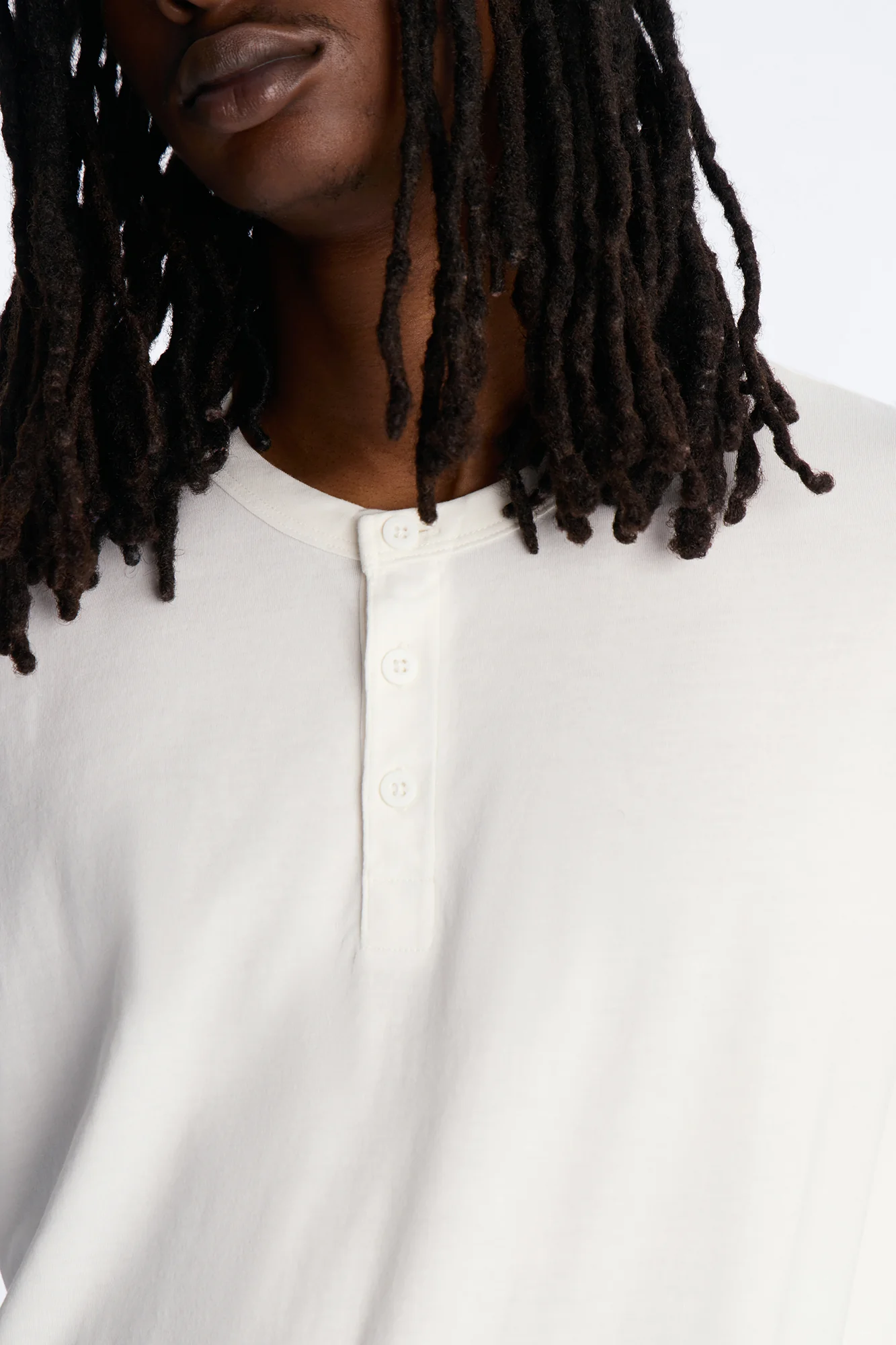 Your Everyday Classic Henley - White - Image 3