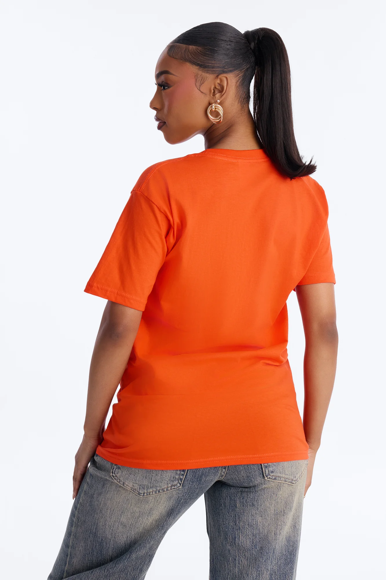 Your Everyday Oversized T Shirt - Orange - Image 3