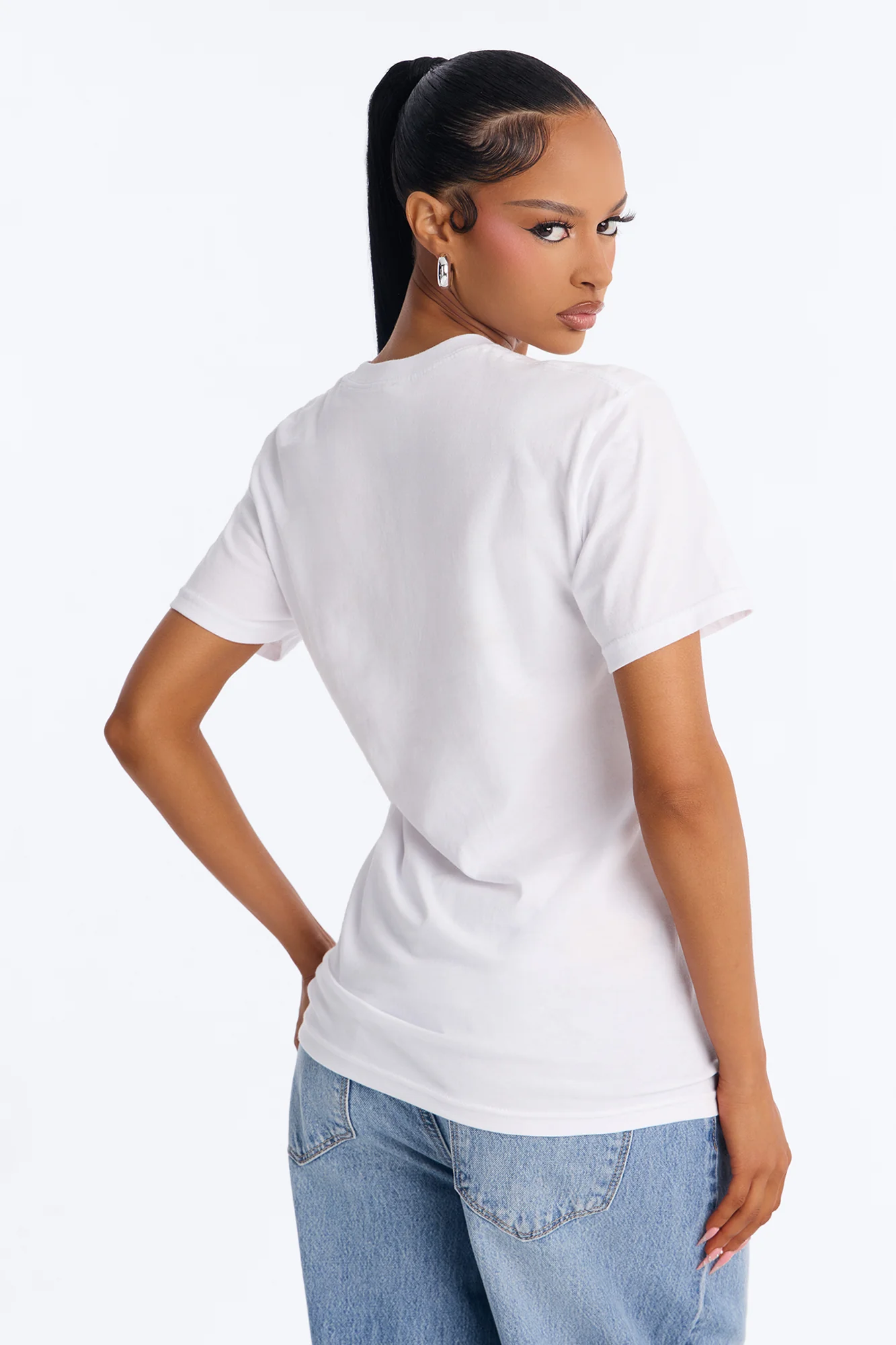 Your Everyday Oversized T Shirt - White - Image 3