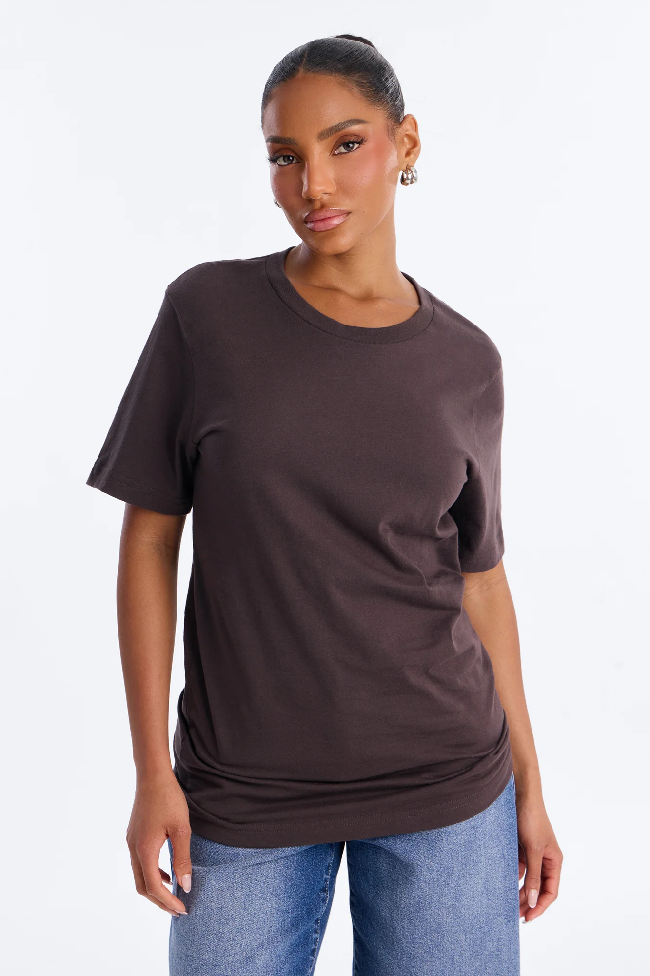 Your Favorite Everyday Essential T Shirt - Brown