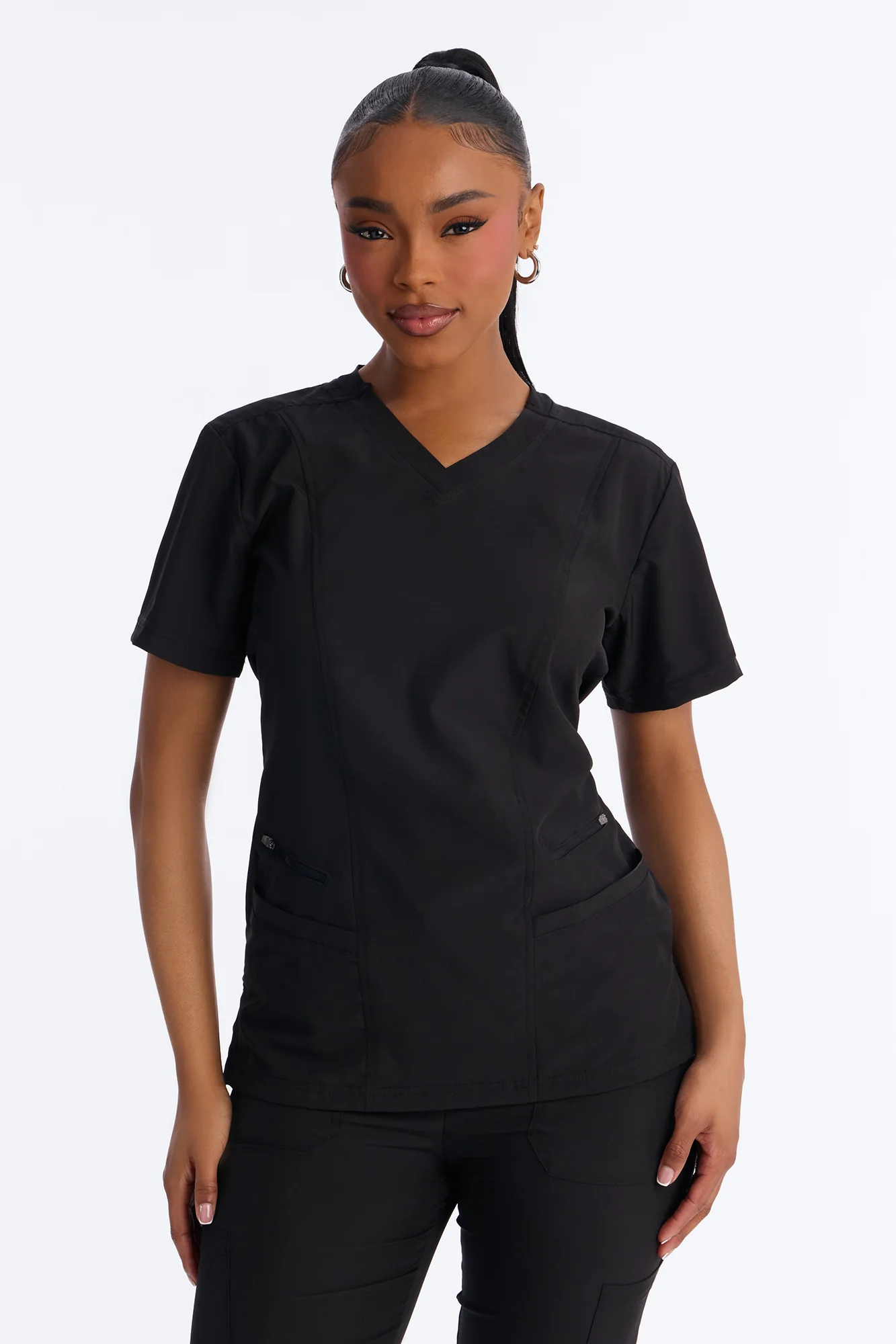 Your Provider Scrub Jogger Set - Black - Image 2