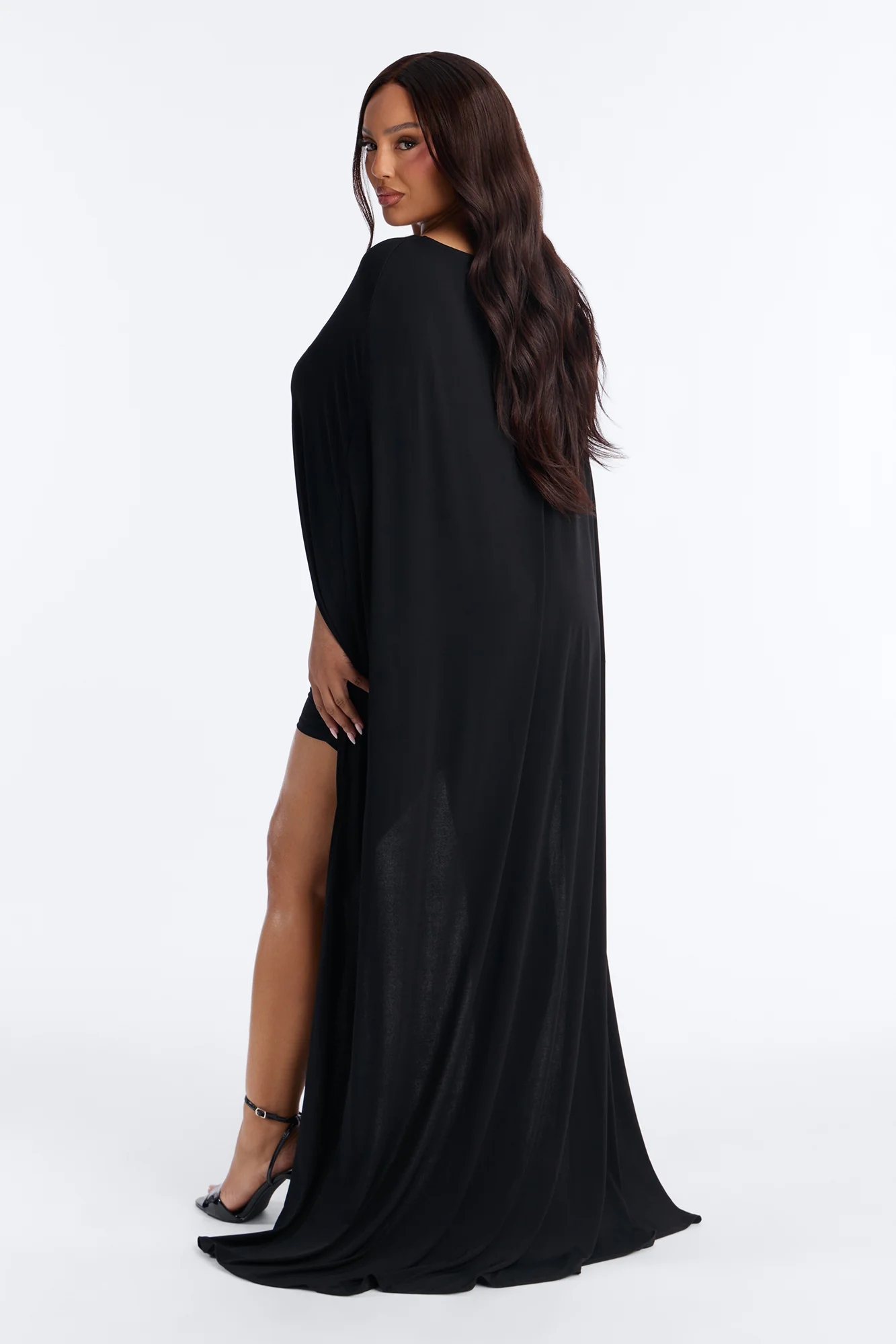 Zadie Babe Cape Mini Dress - Black - Image 8