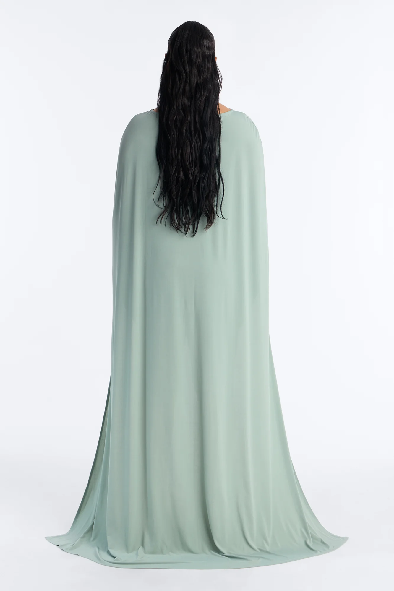 Zadie Babe Cape Mini Dress - Sage - Image 8
