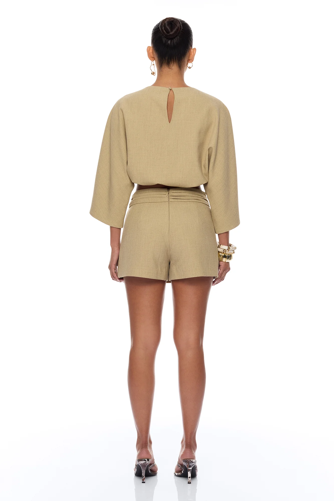 Zelara Skort Set - Khaki - Image 4