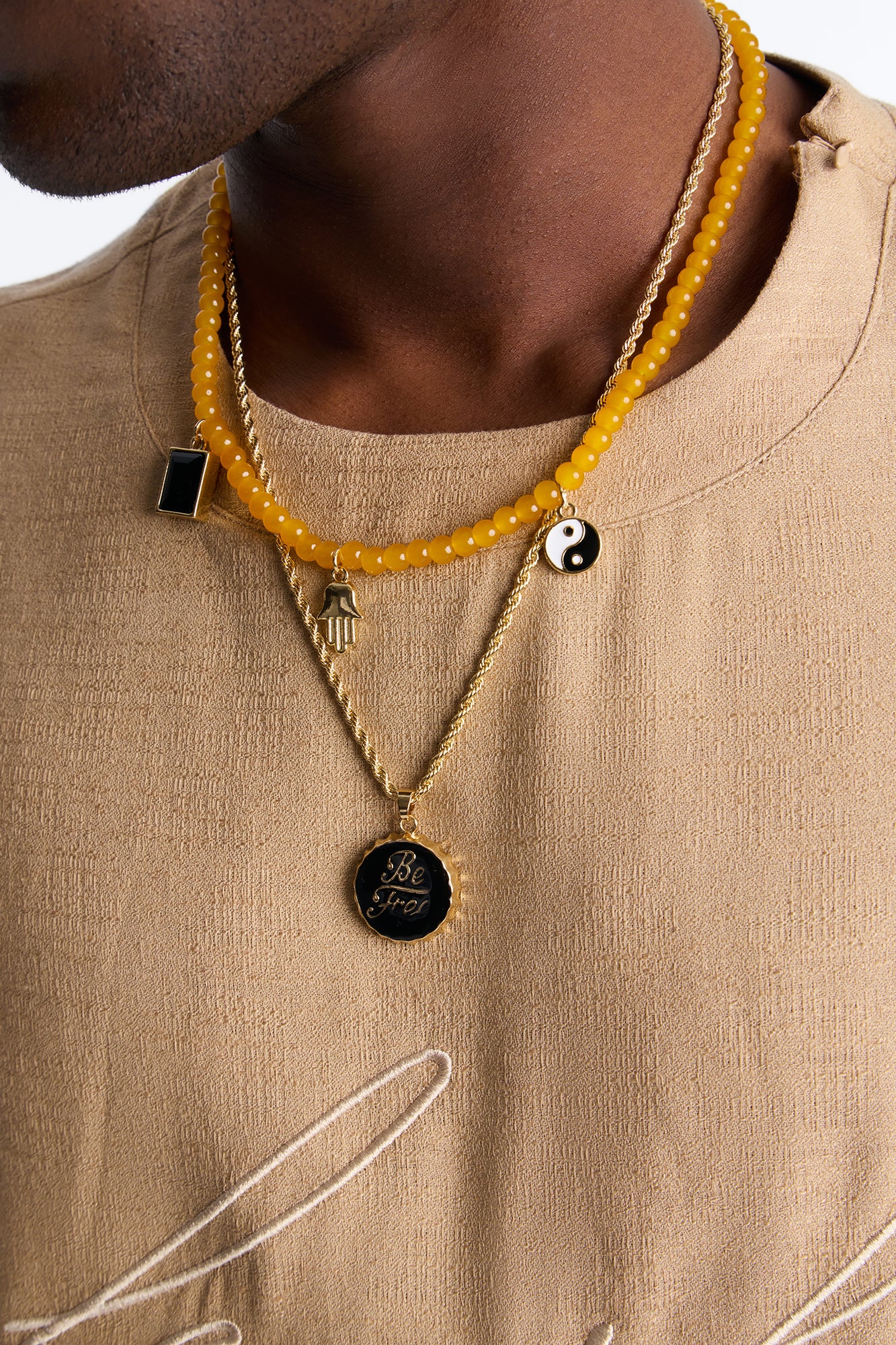 Zen Rebel Necklace Set - Gold