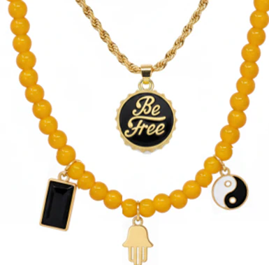 Zen Rebel Necklace Set - Gold - Image 3