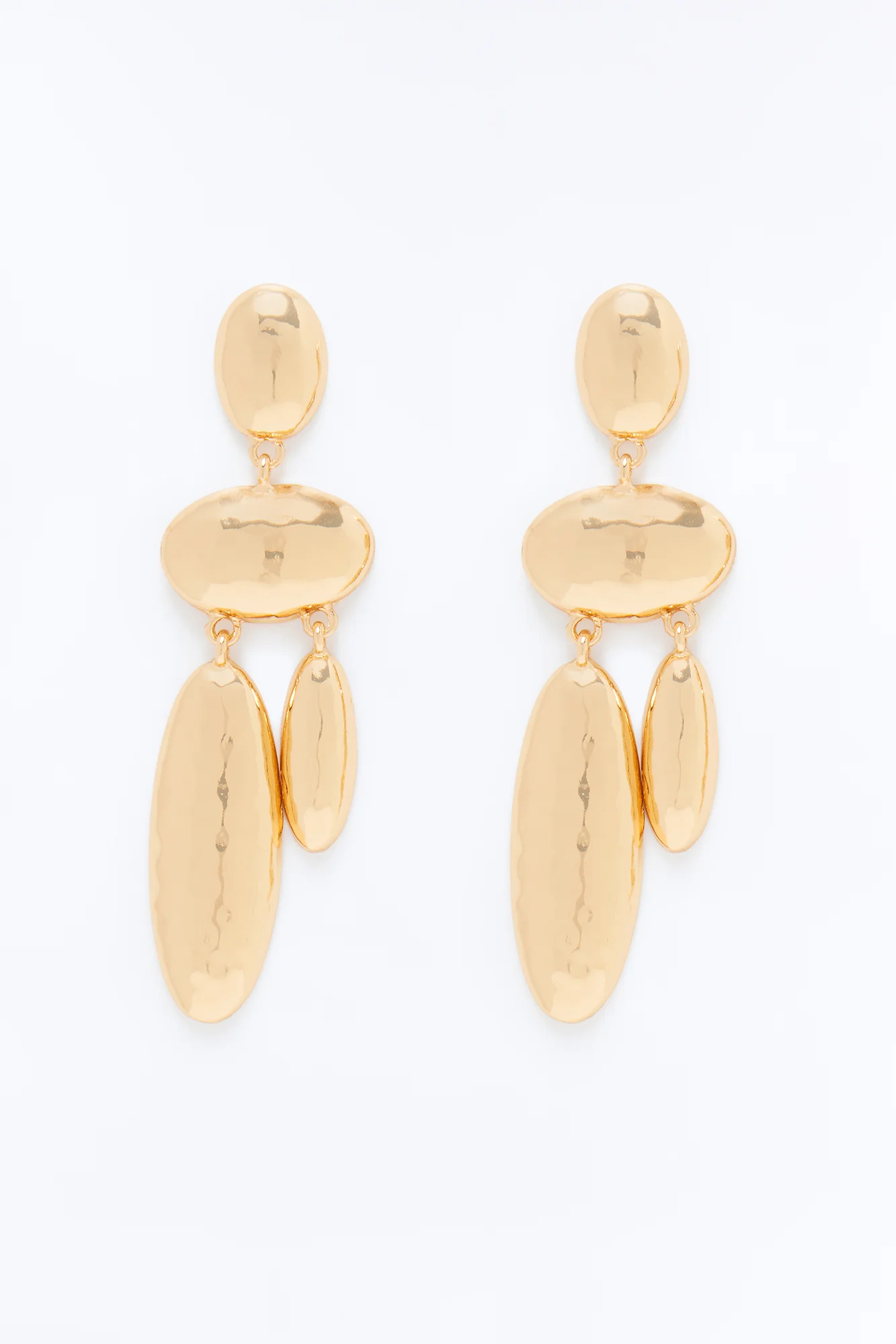 Zia Hardware Drop Earrings - Gold - Image 3