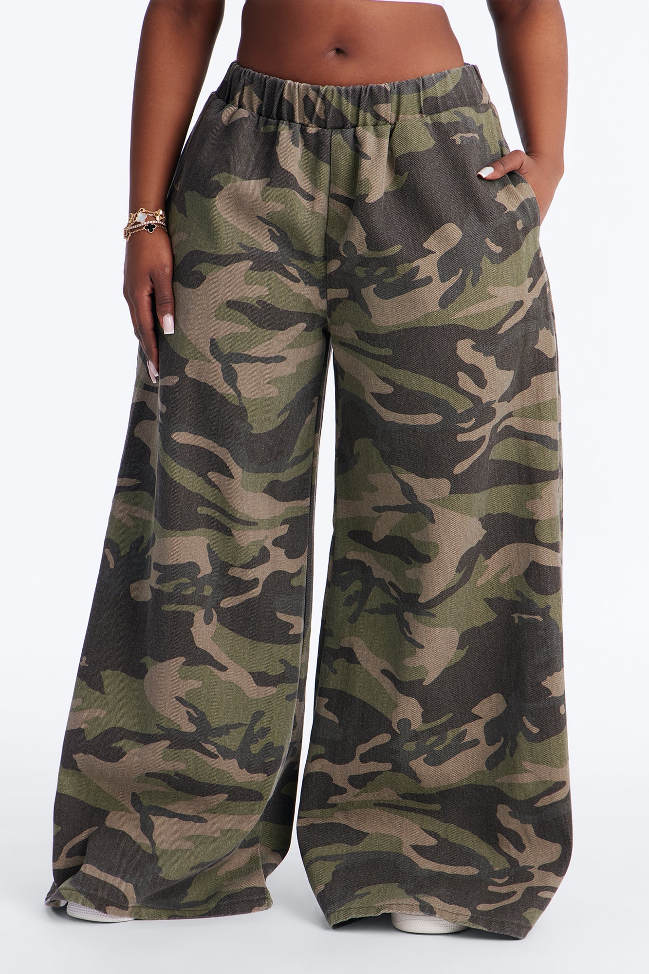 Zinnia Camo Wide Leg Pant 32″ - Camouflage - Image 5