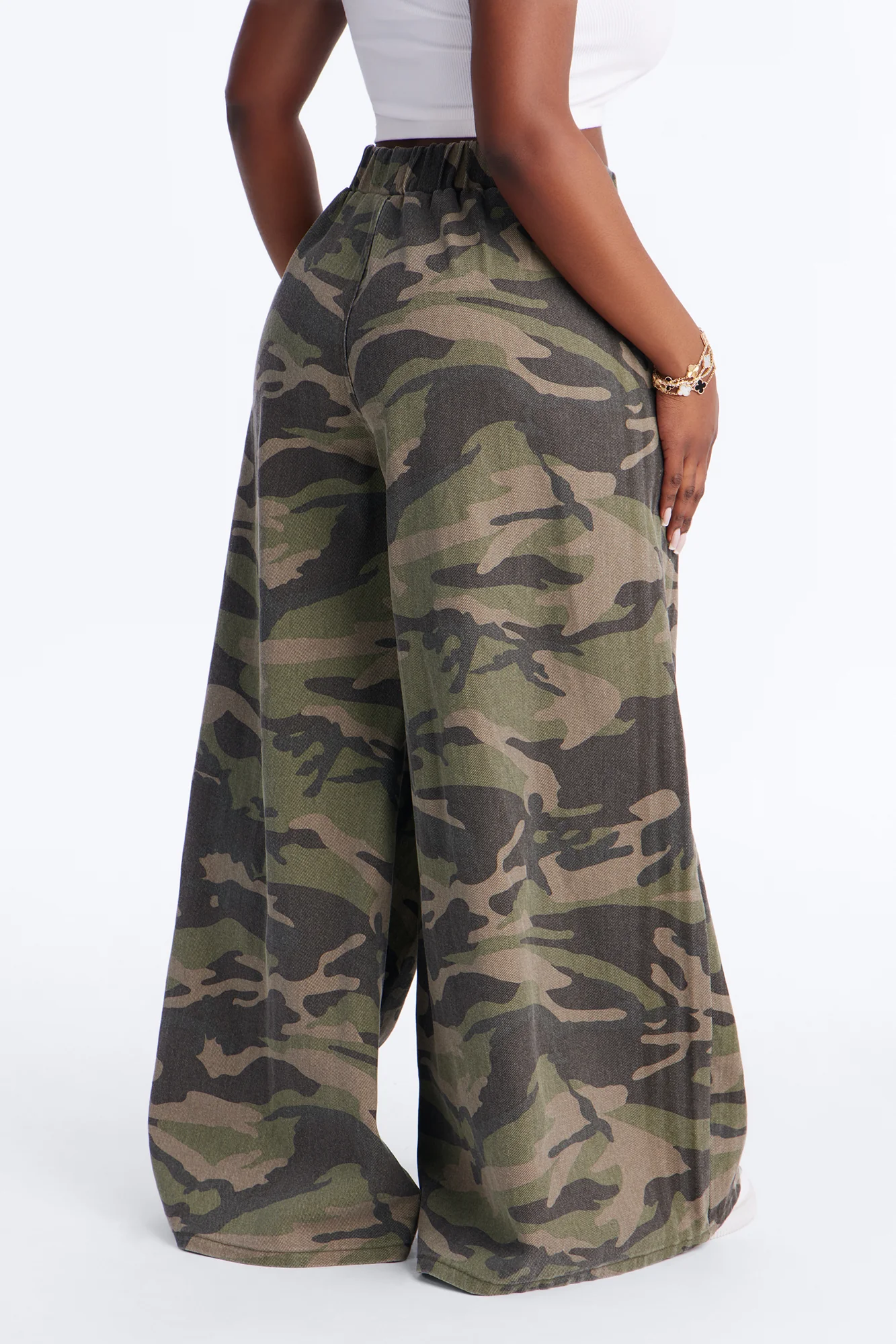 Zinnia Camo Wide Leg Pant 32″ - Camouflage - Image 6