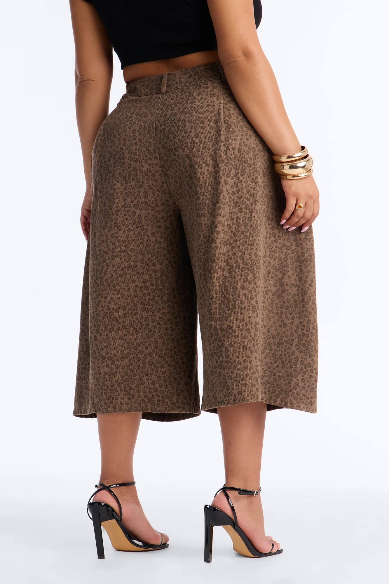 Zoey Low Rise Barrel Leopard Bermuda Short - Leopard - Image 7